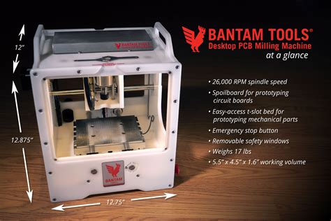 bantam tools desktop cnc milling machine|bantam tools desktop pcb mill.